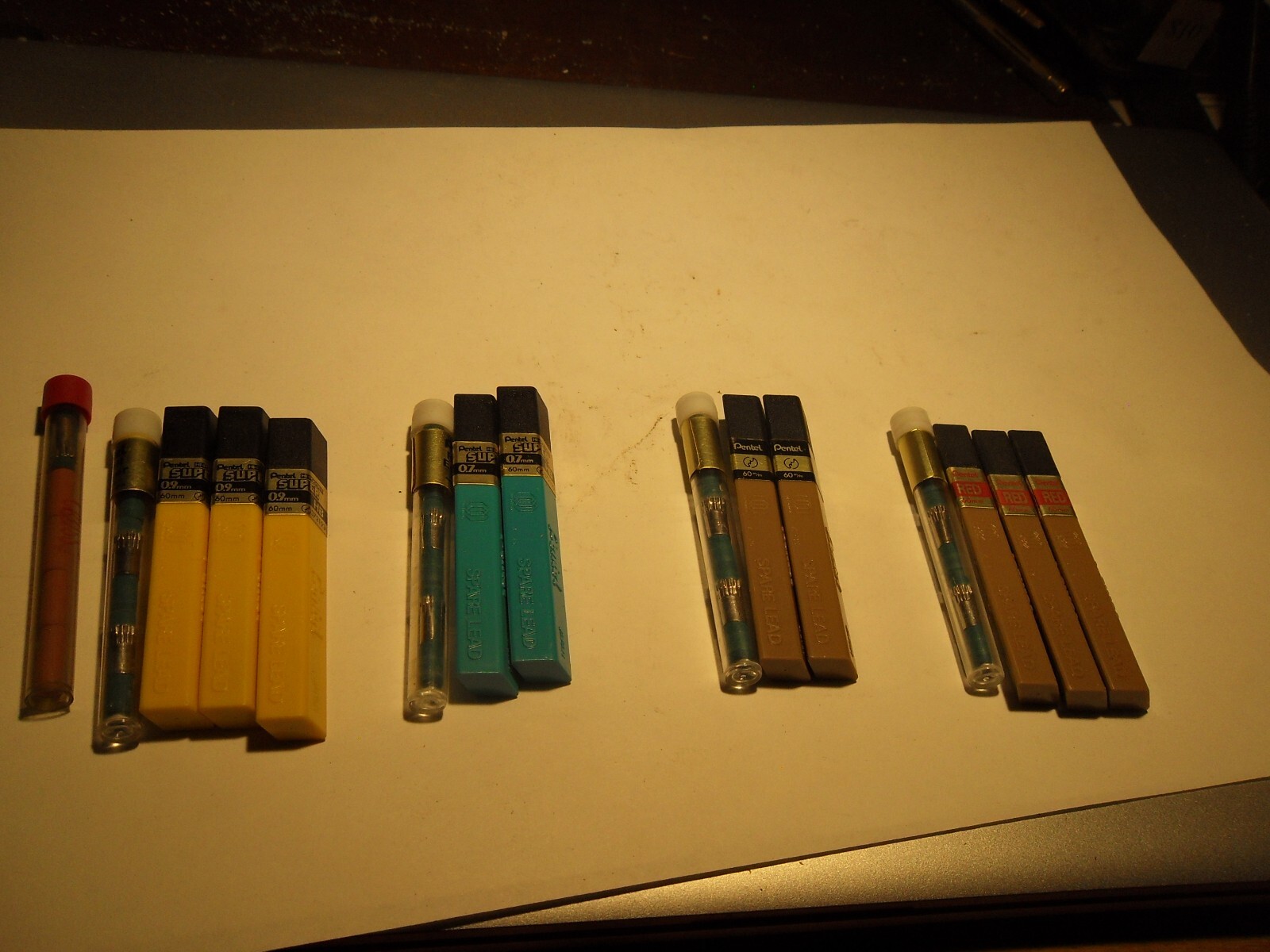 Lot Of Pentel Lead and Eraser Refills 0.5mm, 0.7mm, 0.9mm etc