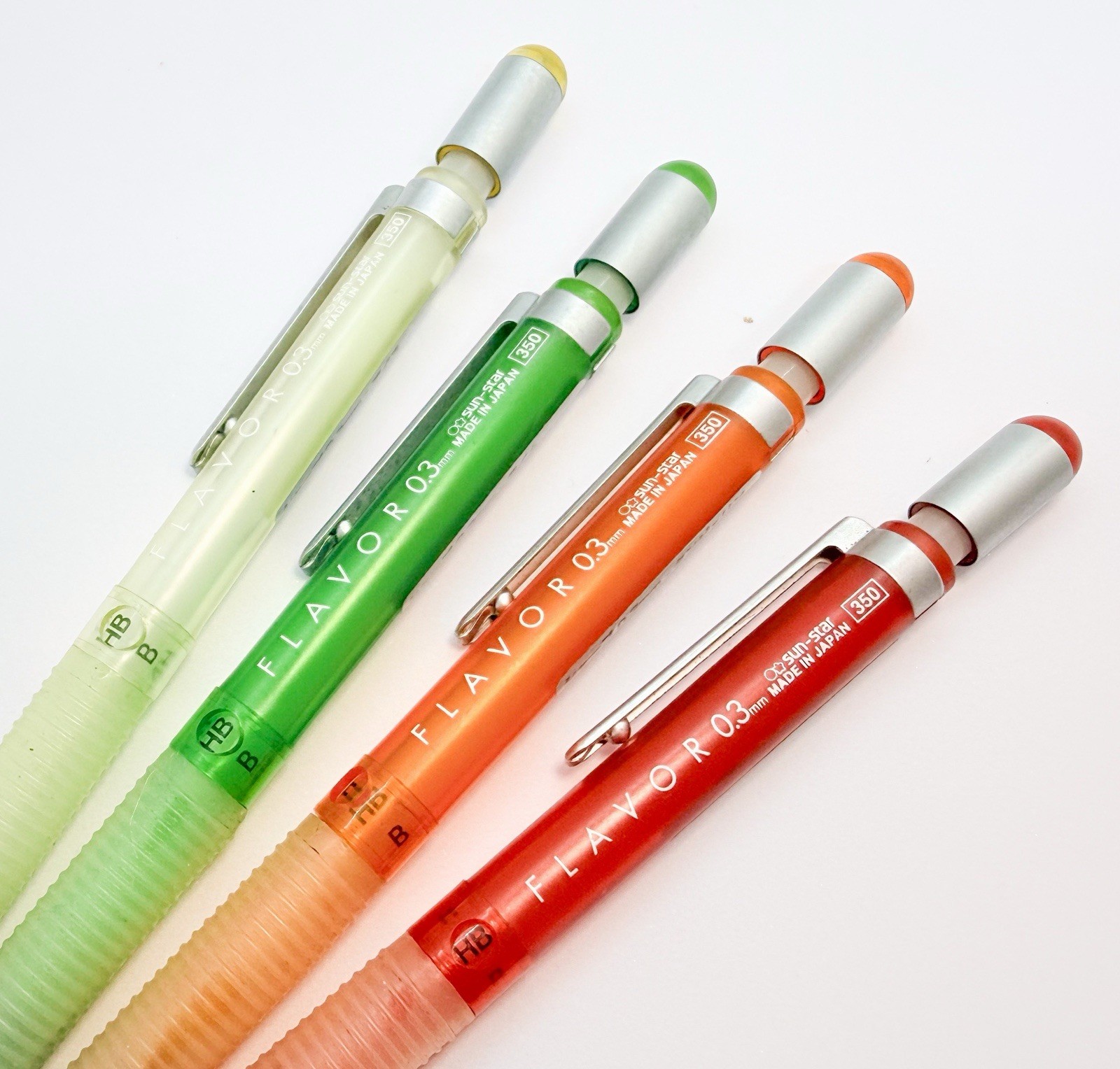 Not Used Old Stock Sun Star 4pcs Drafting Mechanical Pencil 0.3mm Working