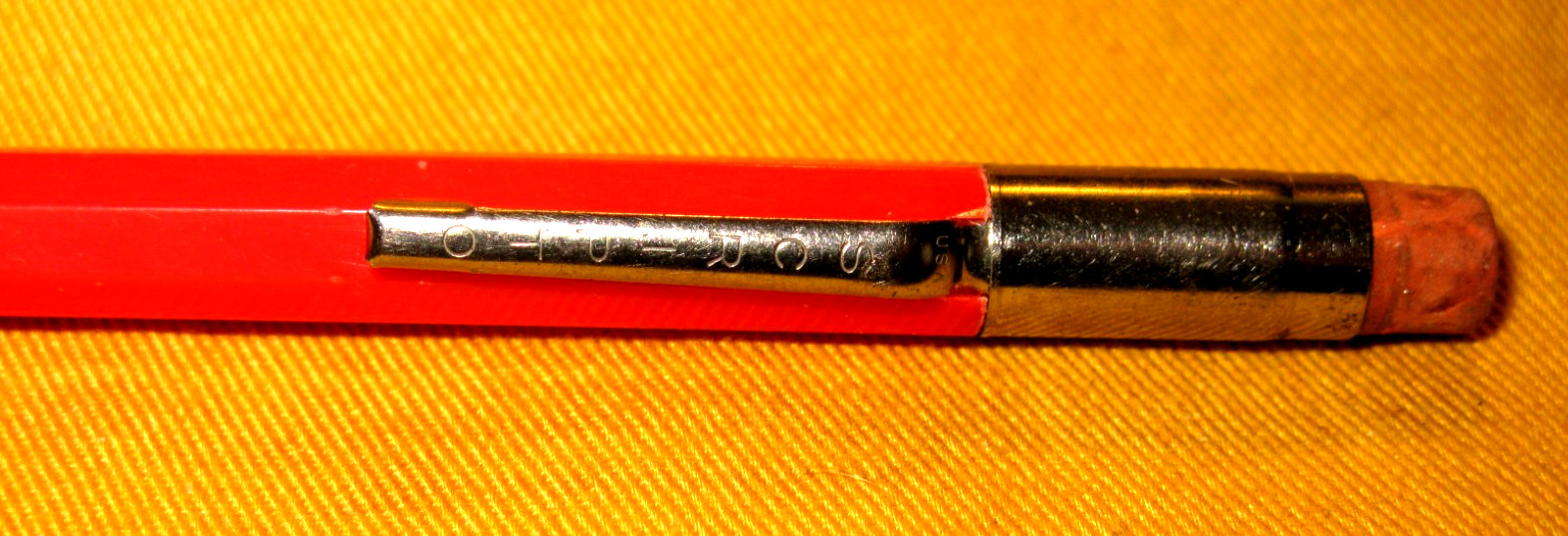 USED VINTAGE RED K780 SCRIPTO MECHANICAL PENCIL WITH LEAD