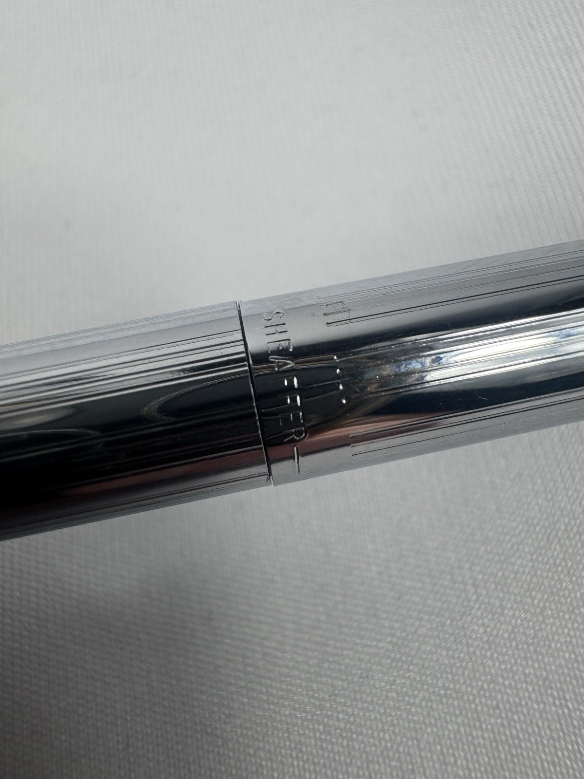 Vintage Sheaffer Chrome Mechanical Pencil Silver Tone White Dot Made In USA