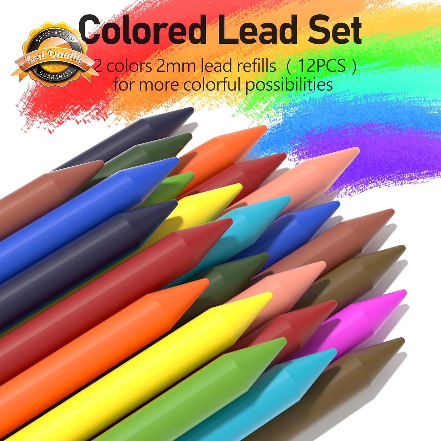 2MM Mechanical Pencil Set Artist Metal Lead Holder 60 Refills Eraser 70