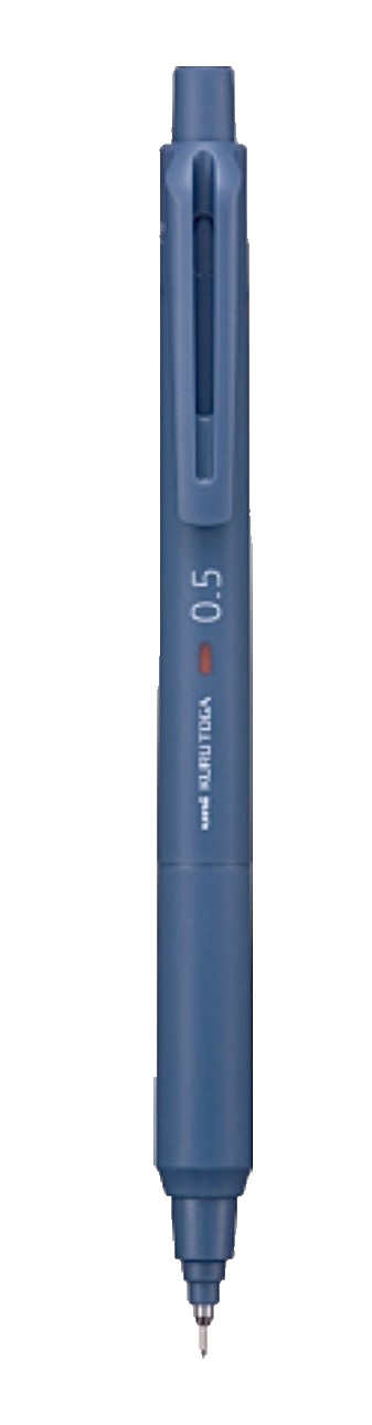 Uni Kuru Toga 0.5mm Mechanical Pencil Iron Blue Auto Rotate Lead Japan New
