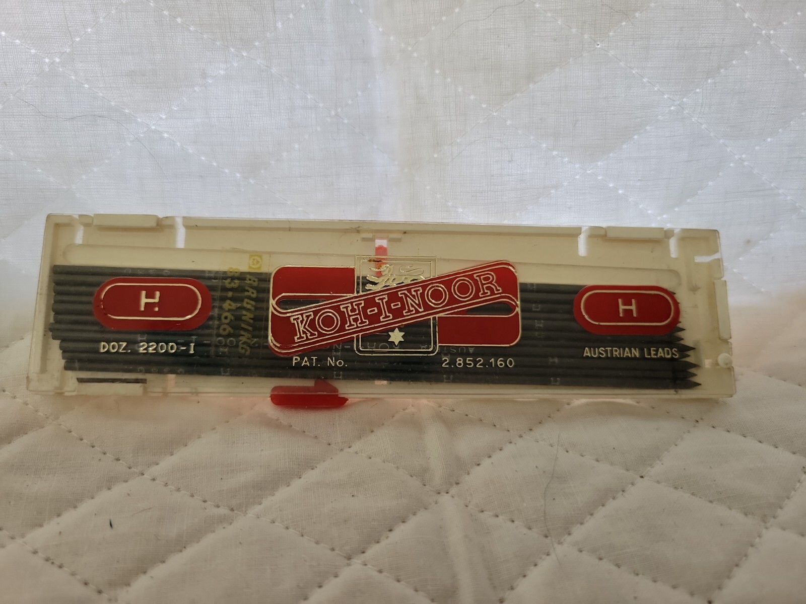 Vintage Koh-I-Noor Austrian Pencil Leads No. 7H & H Made in Italy