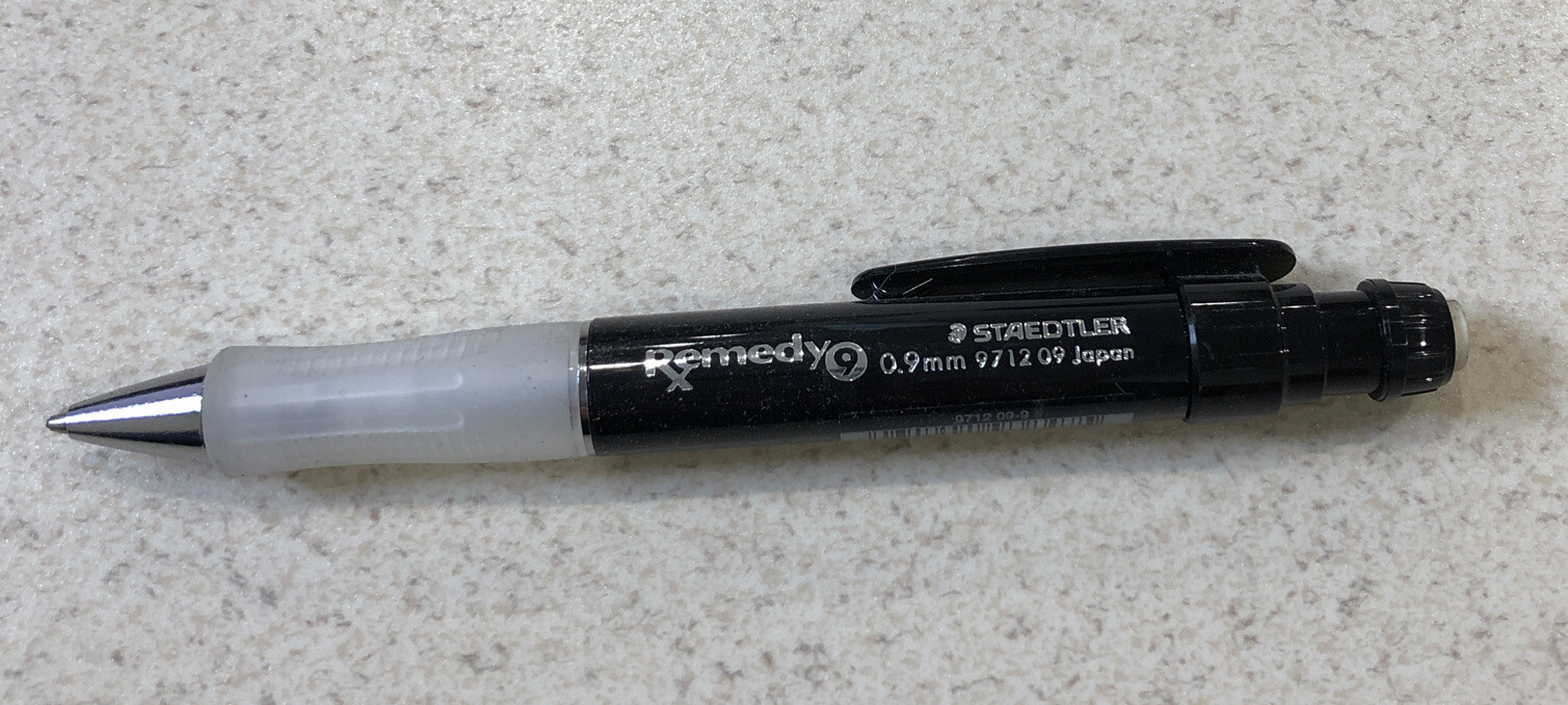 Staedtler Remedy 0.9 mm Mechanical Pencil, Black Barrel – New