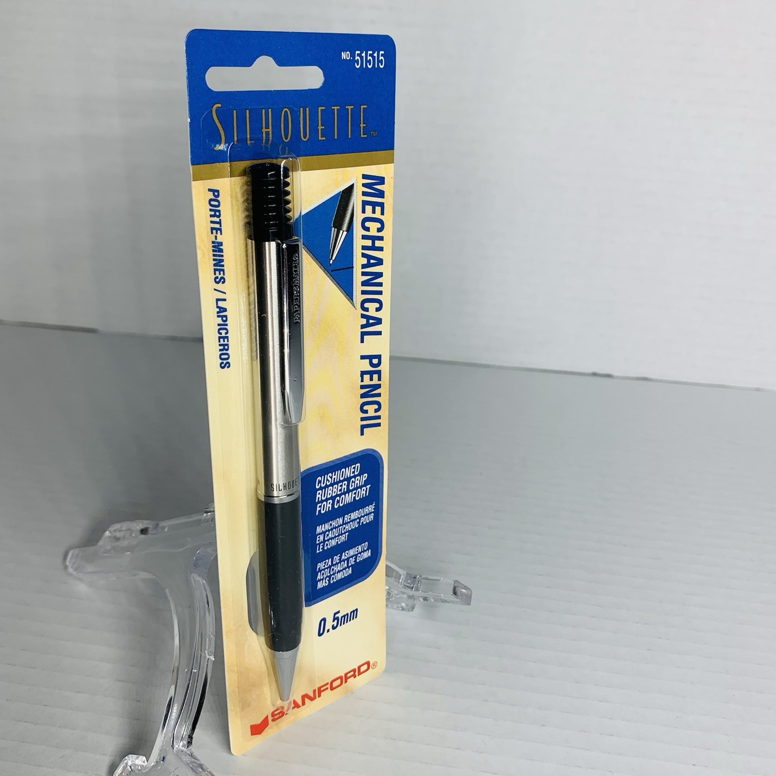 Sanford Silhouette Pencil 0.5mm Pencil Cushion Grip #51515 NEW 1996 Vintage NOS