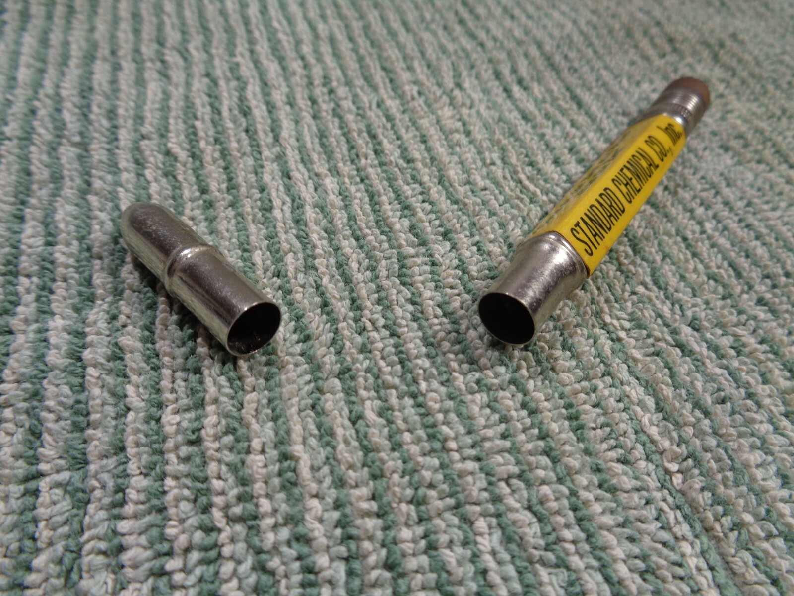Vtg Standard Fertilizer Chemical Mechanical Pencil Spare Lead Storage Container