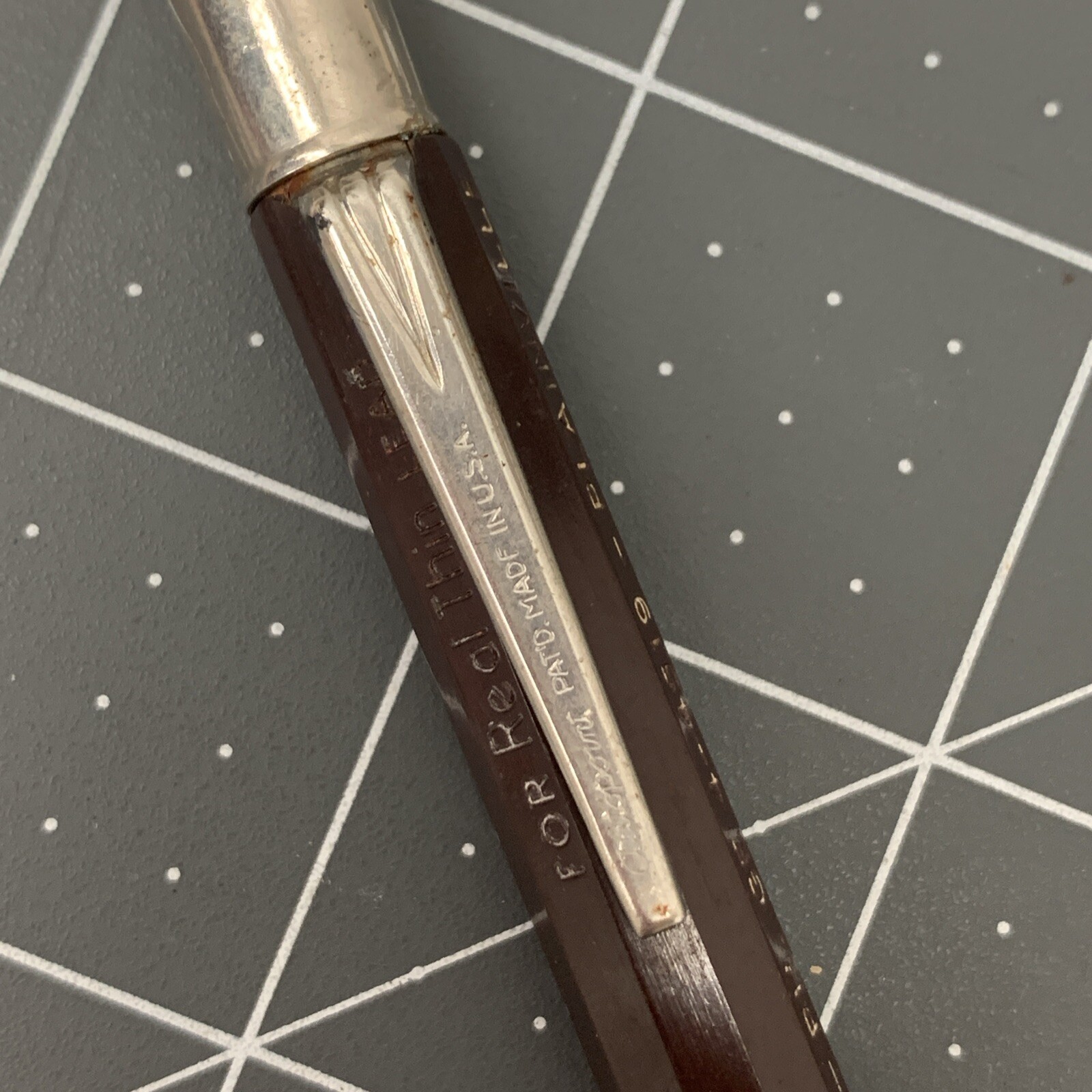 Vintage Autopoint Mechanical Pencil Advertising Black Yellow Thin lead