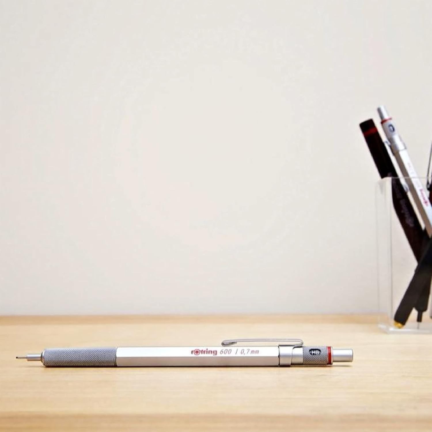 600 Mechanical Pencil, 0.7 mm Lead, Silver Metal Barrel – For Technical Writi…