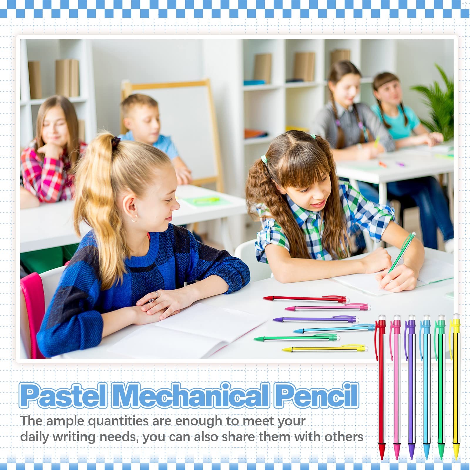 200 Pcs Back to School 0. 7mm Mechanical Pencils with Eraser Bulk Colorful Cu…