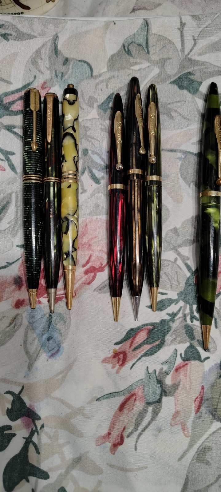 Lot Of 7 Sheaffers, Parkers Pencils For Parts Or Repairs