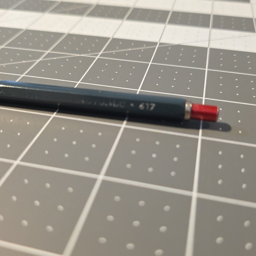 Eberhard Faber Microtomic 617 Mechanical Pencil And Castell Drawing Lead Vintage