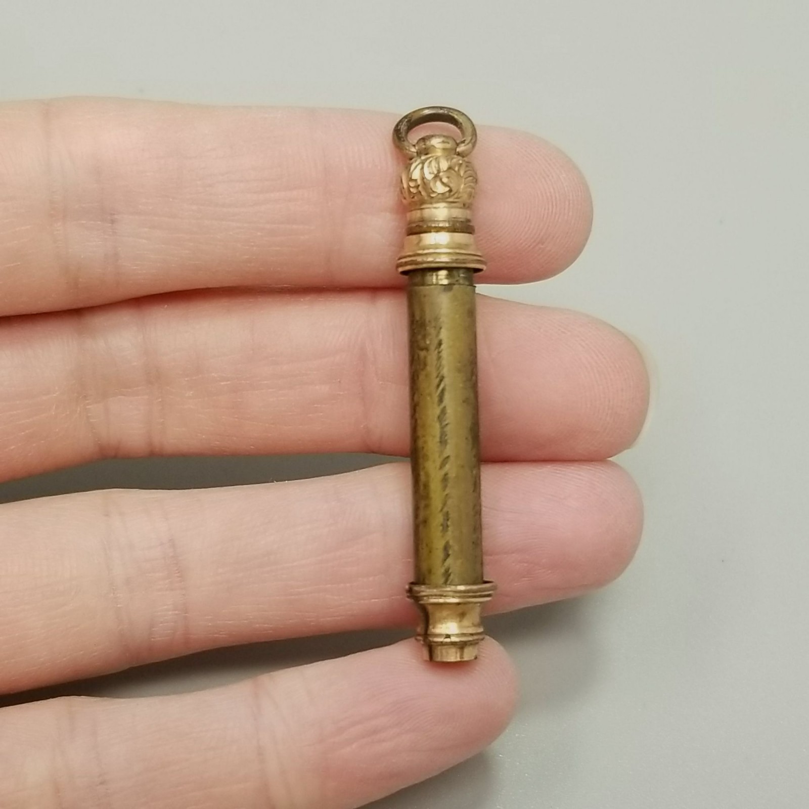 Antique Mechanical Retractable Propelling Pencil Gold Filled Engraved Gertie