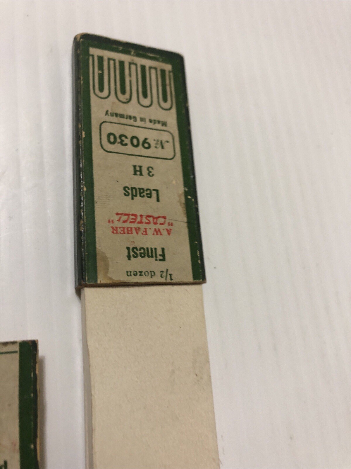 VTG A.W Fiber Castell 1/2 Dozen Pencil Leads 3 H #9030 Made In Germany. Rare
