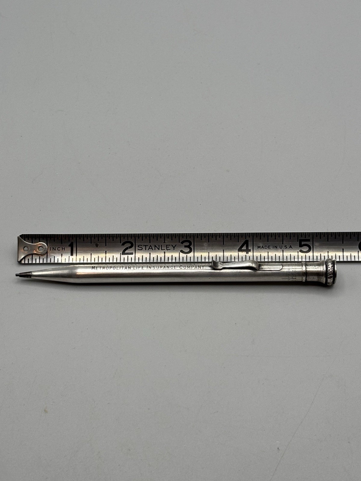 1920’s Wahl Eversharp Silver Plated Pencil Metropolitan Life Insurance Co