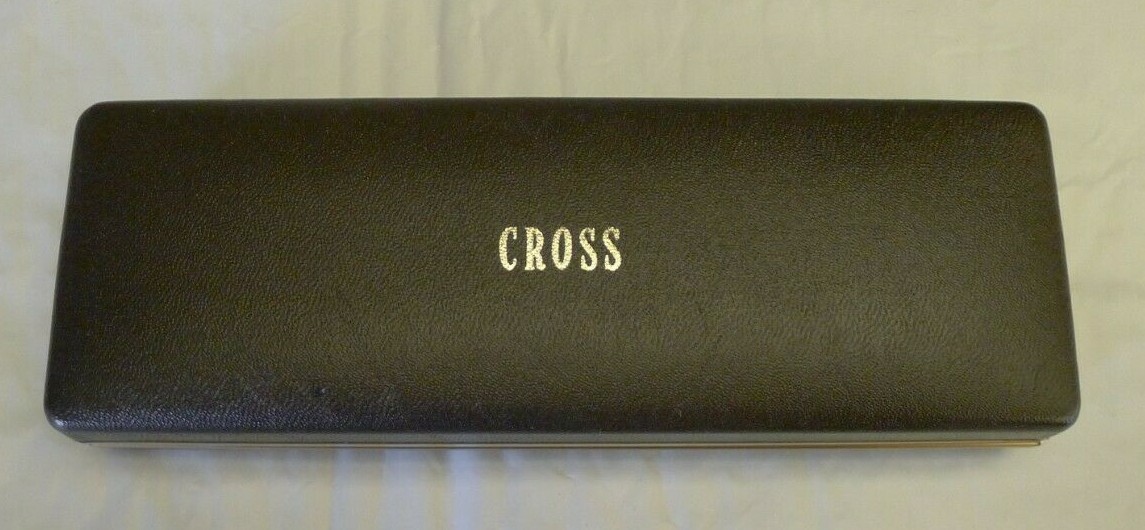 Cross 14 KT Gold Filled Hinged Case & Manual, 1970’s – NO Pen or Pencil