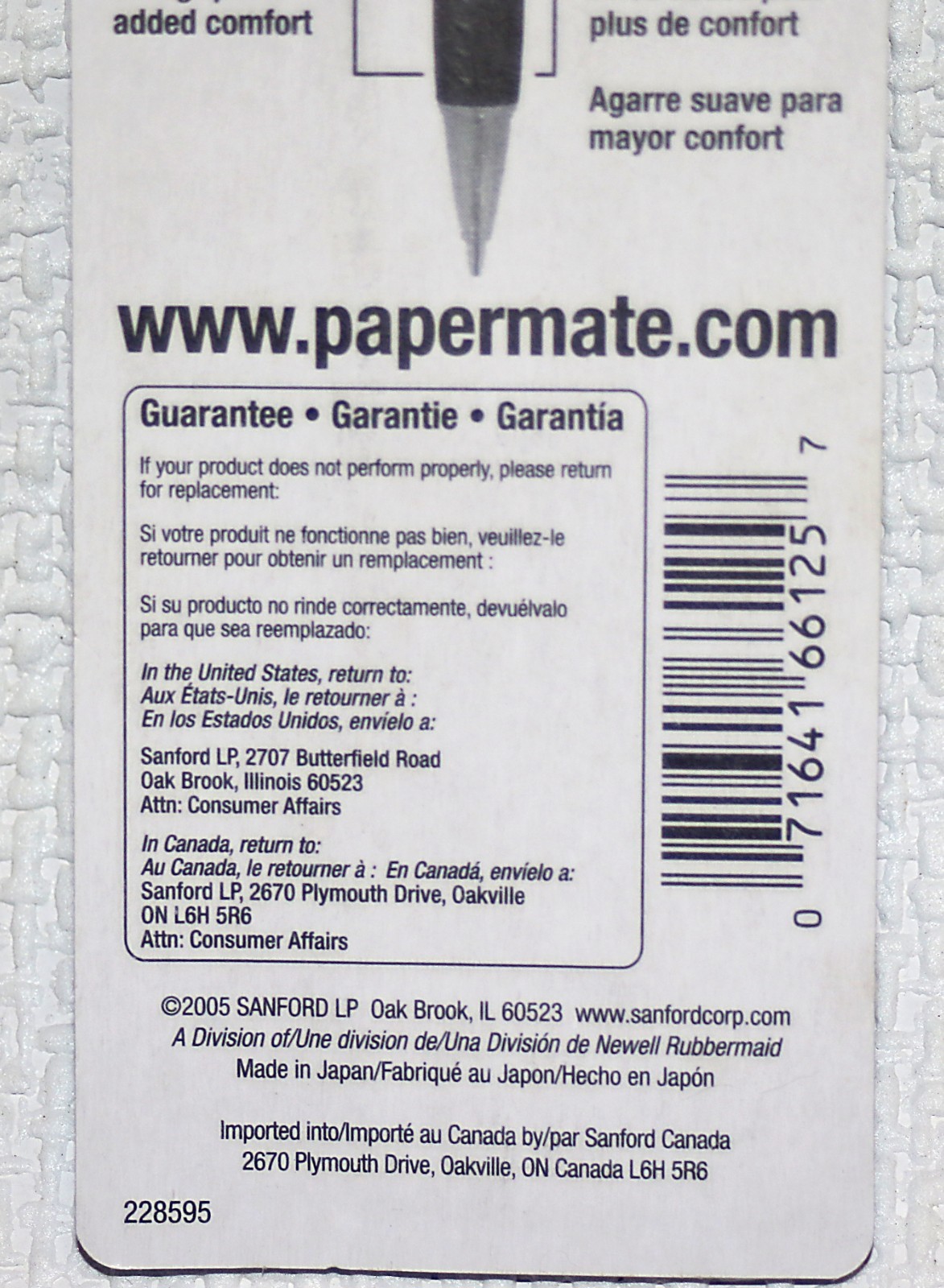 PAPER MATE Vintage Clickster Grip Mechanical Pencils 0.5mm Red Blue 2-Pack NOS