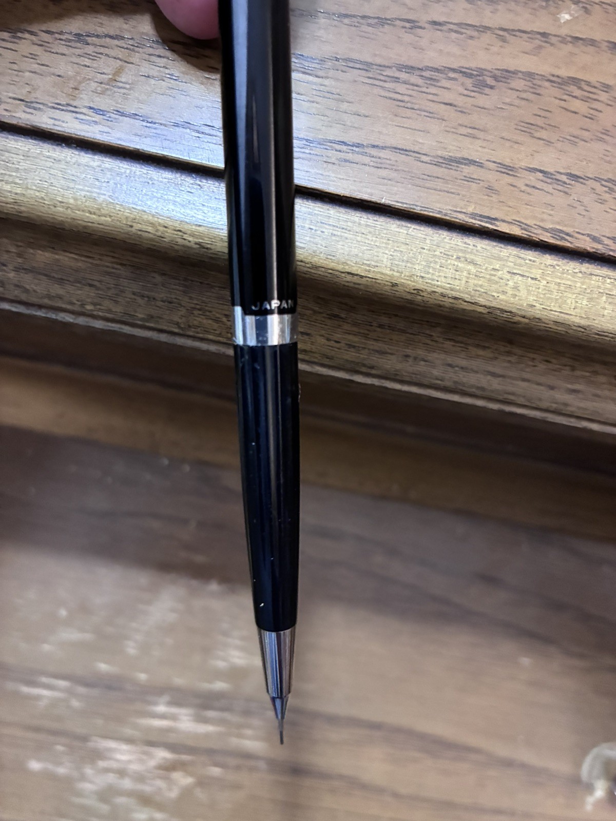 Pentel 5 SHARP EXECUTIVE Vintage Japan Black Automatic Precision Pencil + refill