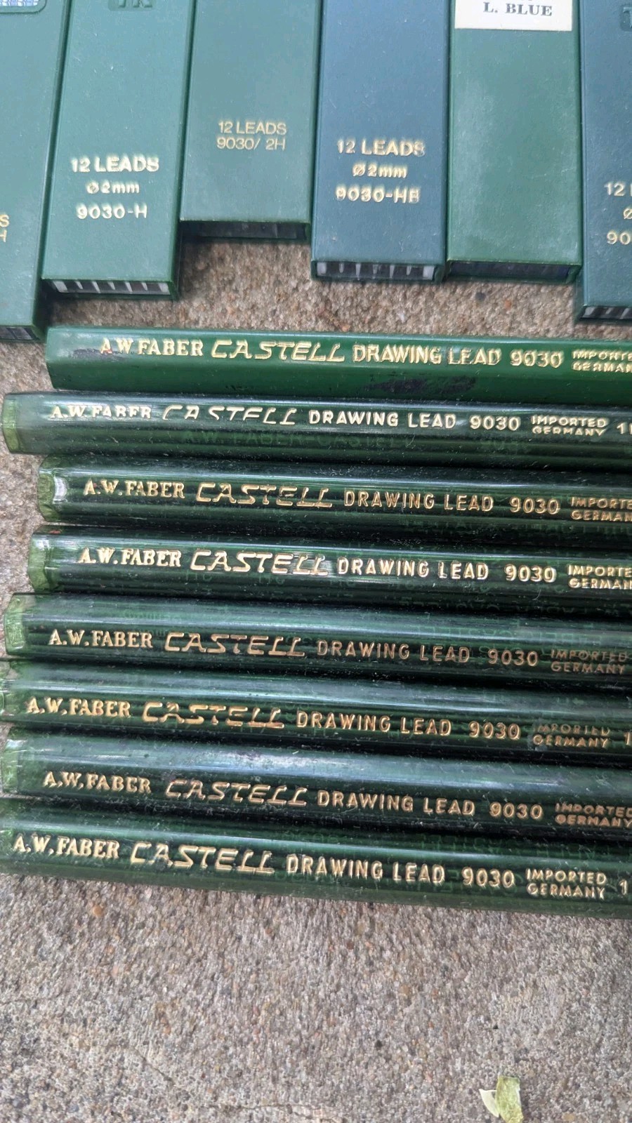 Big Lot 10 Packs Faber Castell Drawing Leads and Tubes Full Of Lead Germany