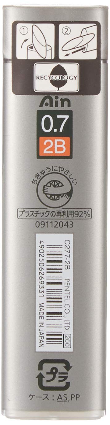 Pentel Mechanical Pencil Lead Ein Stein Lead C277-2B 0.7mm 2B