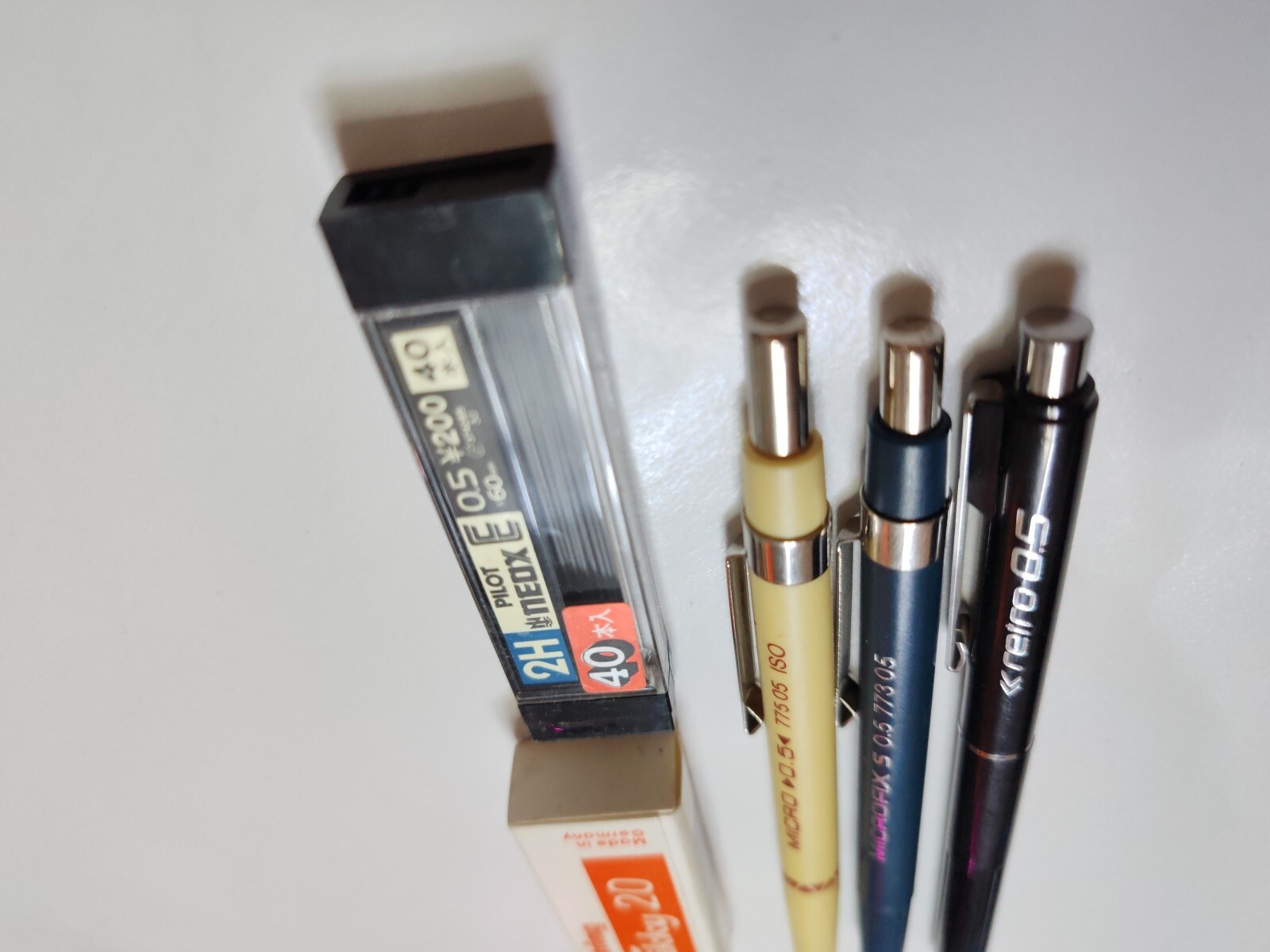Vtg New 3Pcs Rotring Eraser Staedtler Micro Retro Microfix Mechanical Pencil 0.5