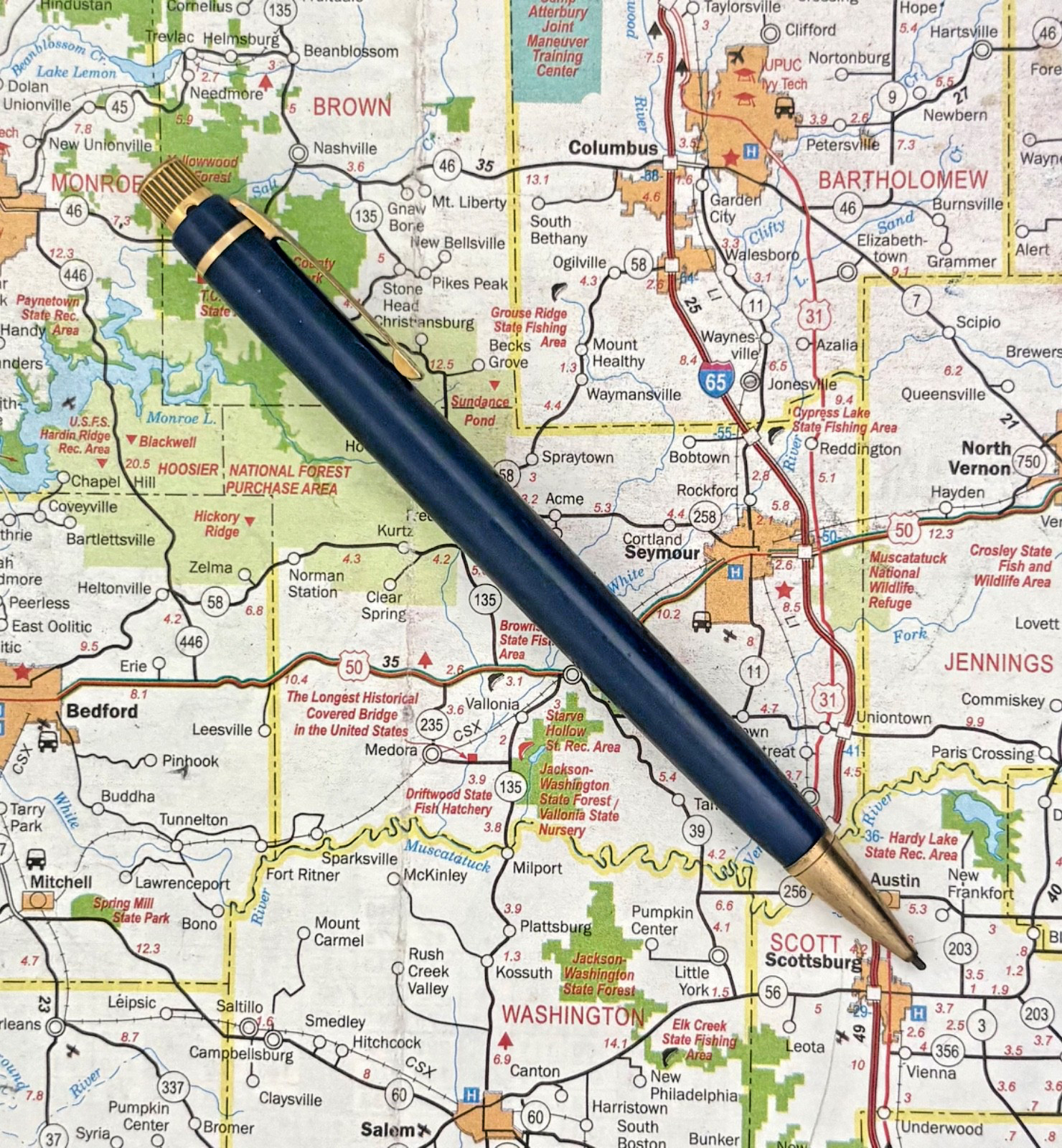 Vintage Eversharp Skyline Mechanical Pencil Standard Size, Blue, gold-fill trim