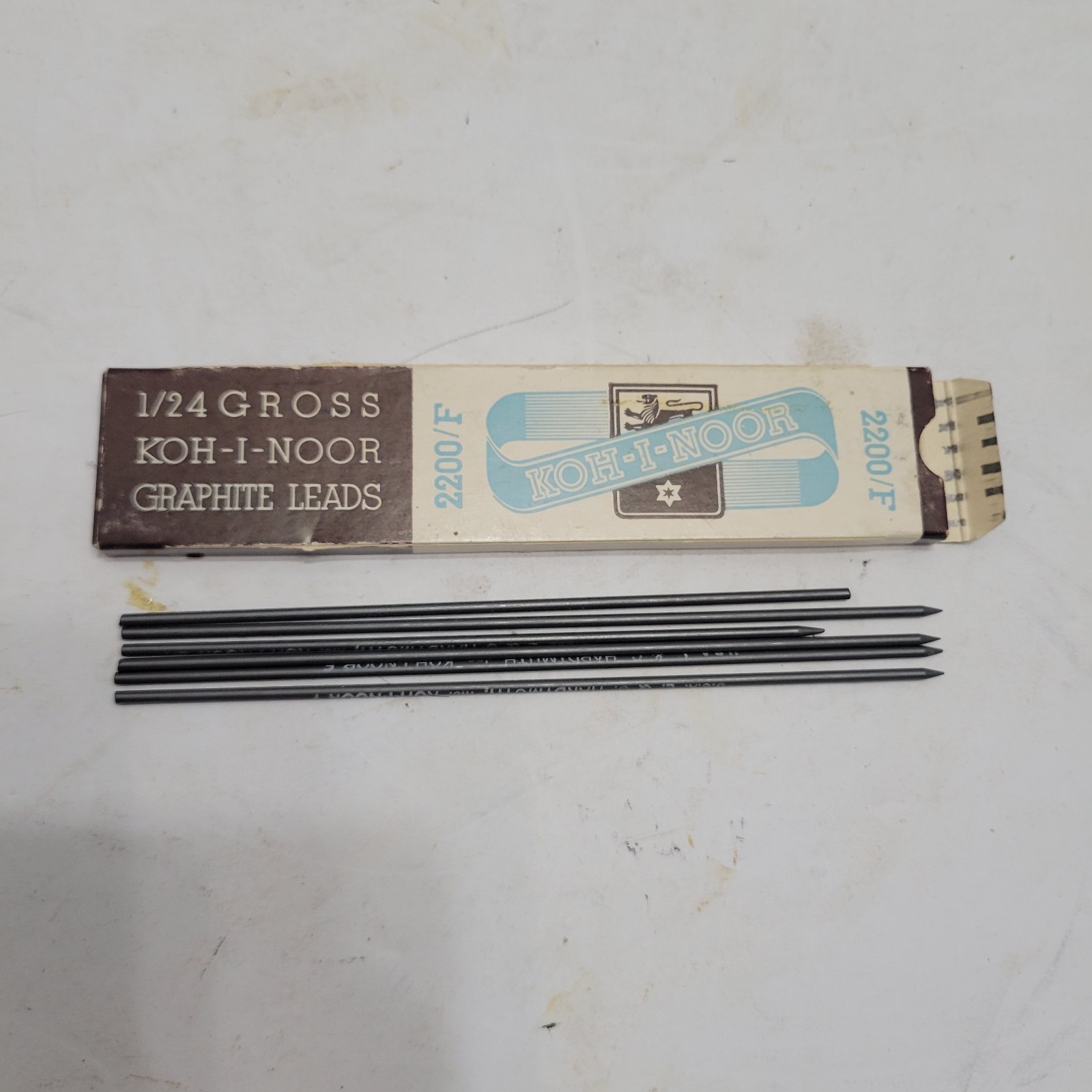 Vintage DUR-O-LITE Box of Lead Pencil Refill CX-22 & Red Top & Koh-I-Noor