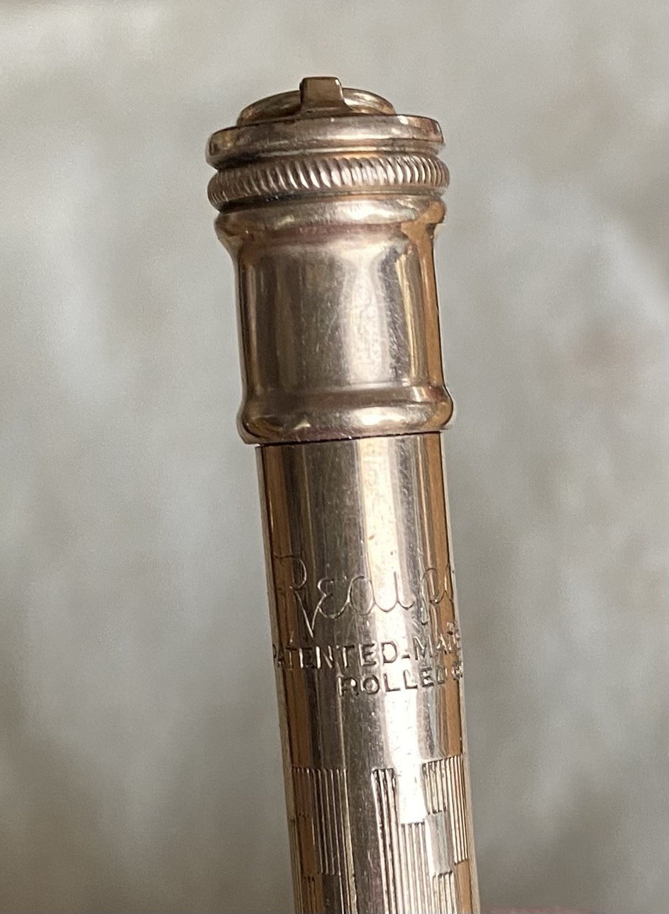 Redipoint 4” Chatelaine/Fob Ringtop Rolled Gold Mechanical Pencil-monogrammed