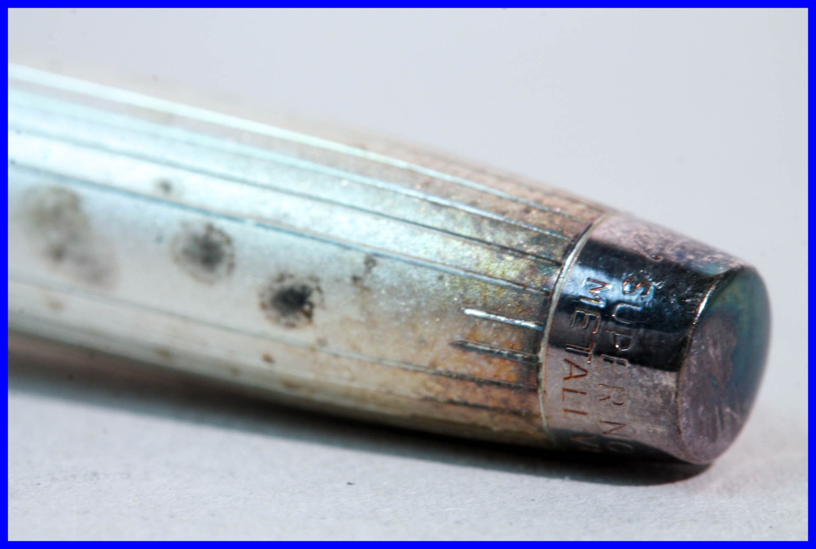 FEND SUPER NORMA 2 COLOR matt silvered PENCIL pocket size with Patina 1950ies