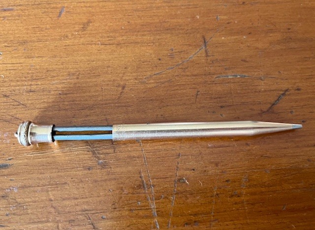Vintage Wahl Eversharp Gold Filled Spring Load Pencil in Original Case 4.25″ USA