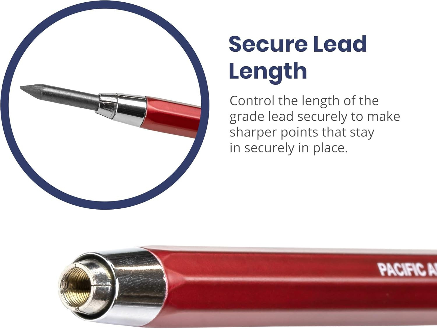 Premium Red Technical Stainless Steel 5.6mm Clutch Lead Holder