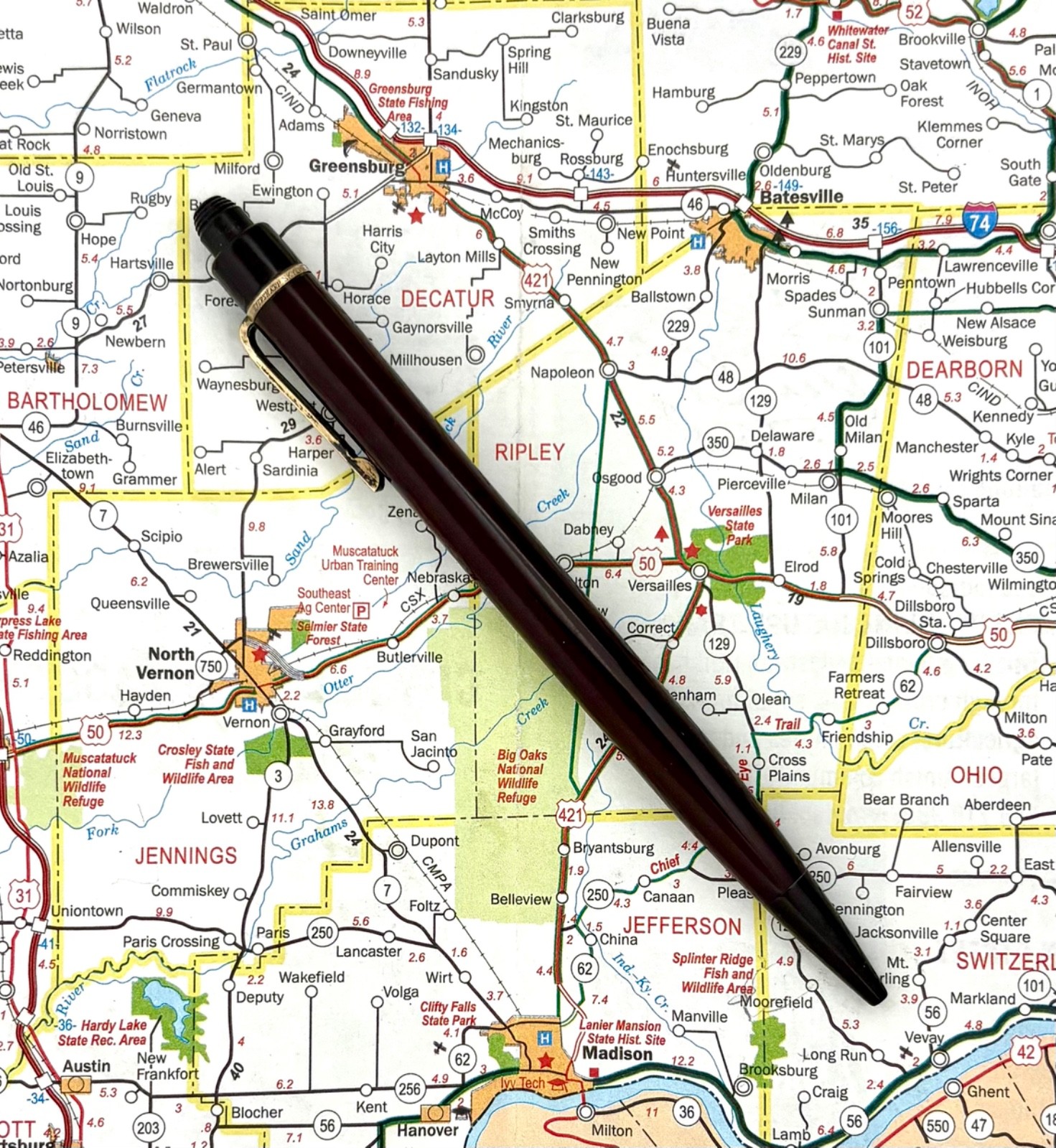 Vintage Eversharp Skyline Dark Burgundy Mechanical Pencil Standard Size