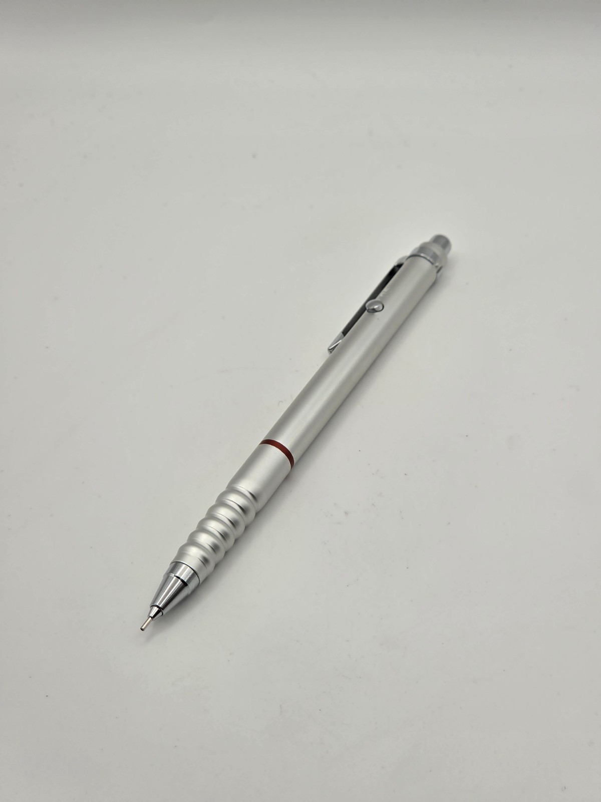 Vintage Rotring Tikky Double Push 0.5mm Mechanical Pencil Silver Matte Boxed
