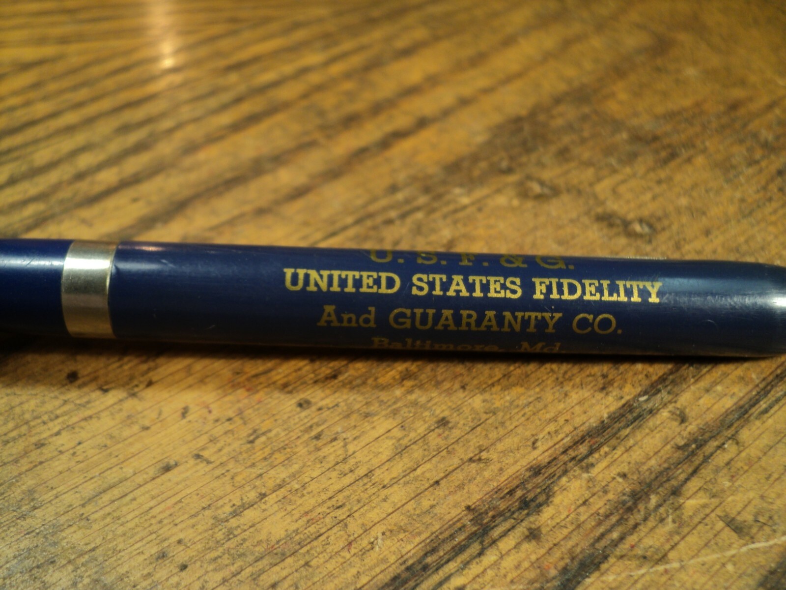 Vintage Mechanical Pencil United States Fidelity & Guaranty Co Baltimore MD