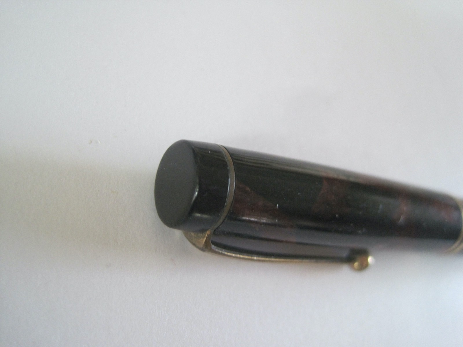 Parker Marbled Gold Tone Duofold Mechanical Pencil Antique 1920’s