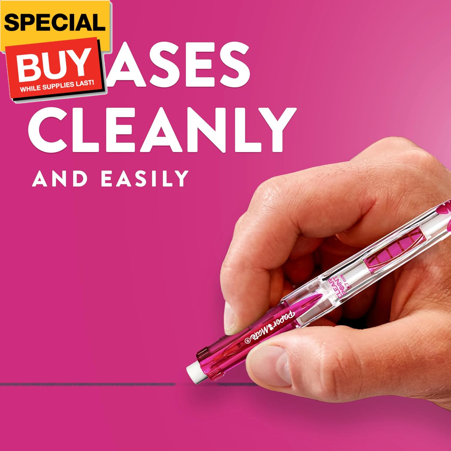 Clearpoint Mechanical Pencils 0.7mm, HB #2 Pencil Lead, 2 Pencils, School Suppli