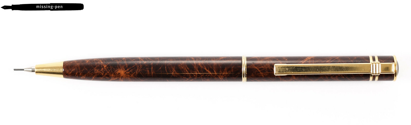 Older Diplomat Attache Twist Pencil (0.5 mm) in Brown Marble / W.-Germany