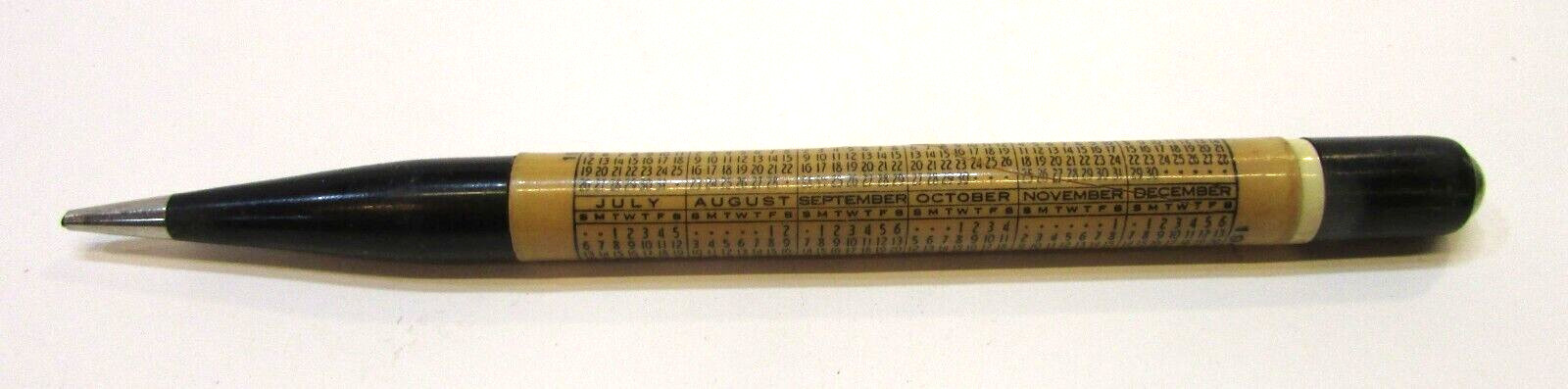 Vintage 1947 Calendar Redipoint Mechanical Pencil White Seal Sale Grand Forks ND