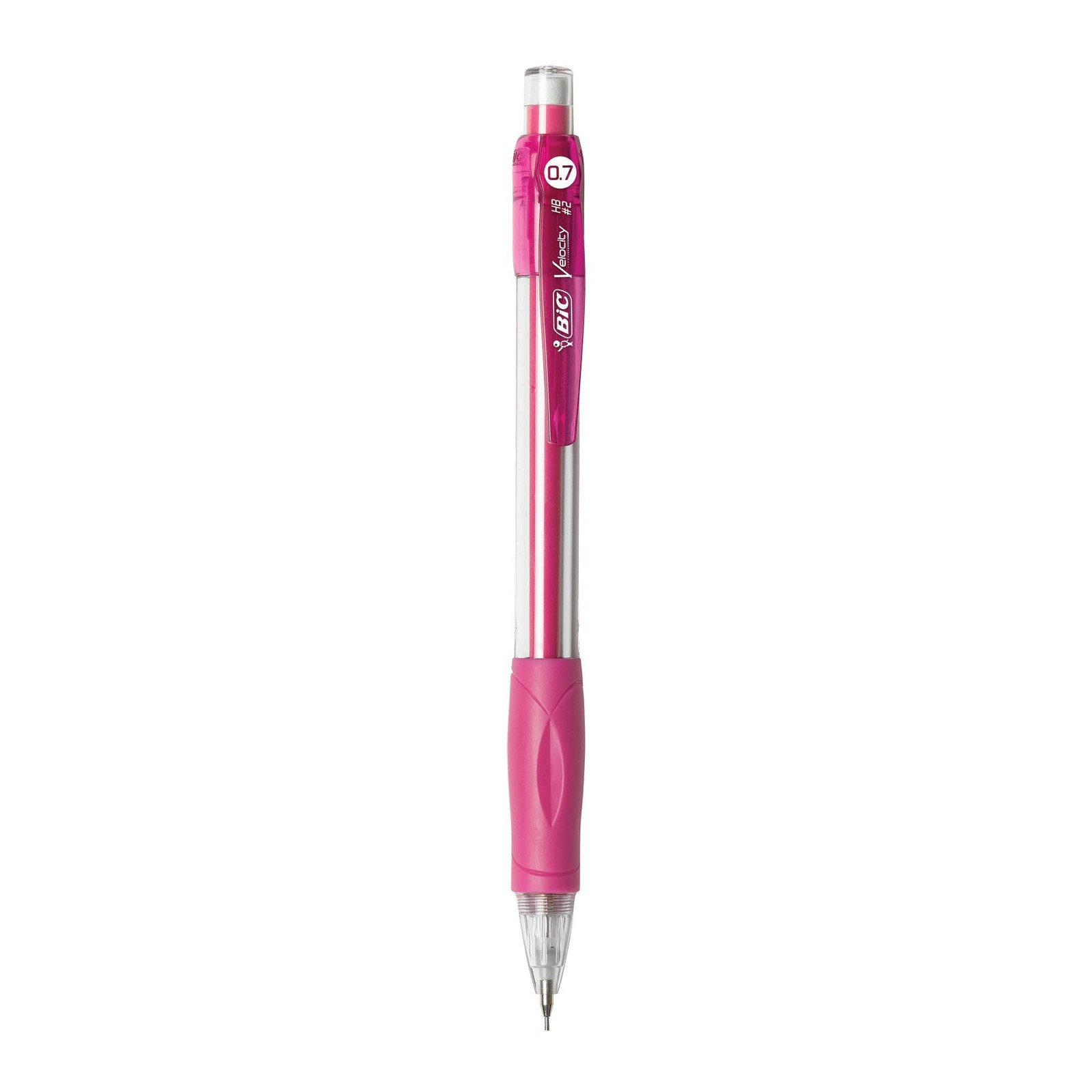 BIC Velocity No2 Mechanical Pencils 0.7mm Medium Point 2 Count Pack with Erasers