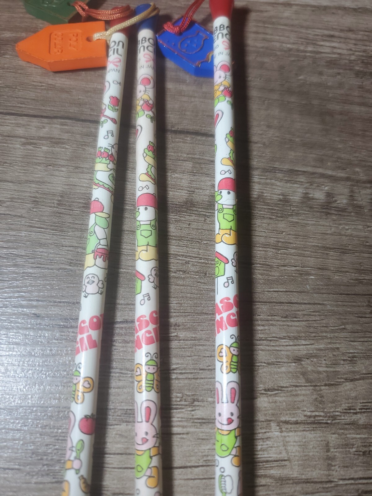 Vintage Lot Of 58 Mascot Animal Pencils Made In Japan With Display NEW