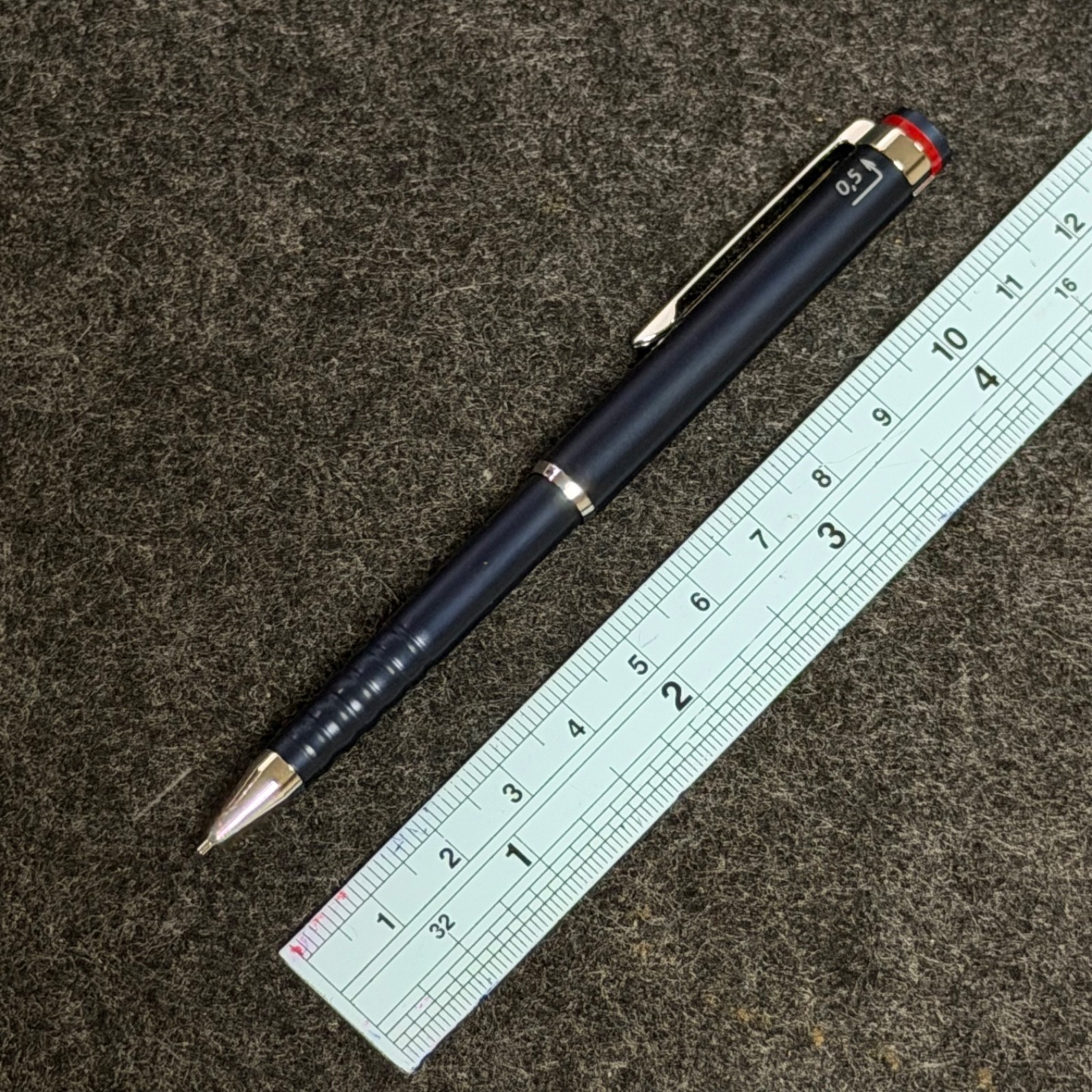 rOtring Esprit Telescopic Pencil 0.5mm Metallic Blue NOS New