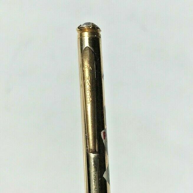 Mini working Mascot Mechanical Pencil with 4 Aces Dice Poker Cards
