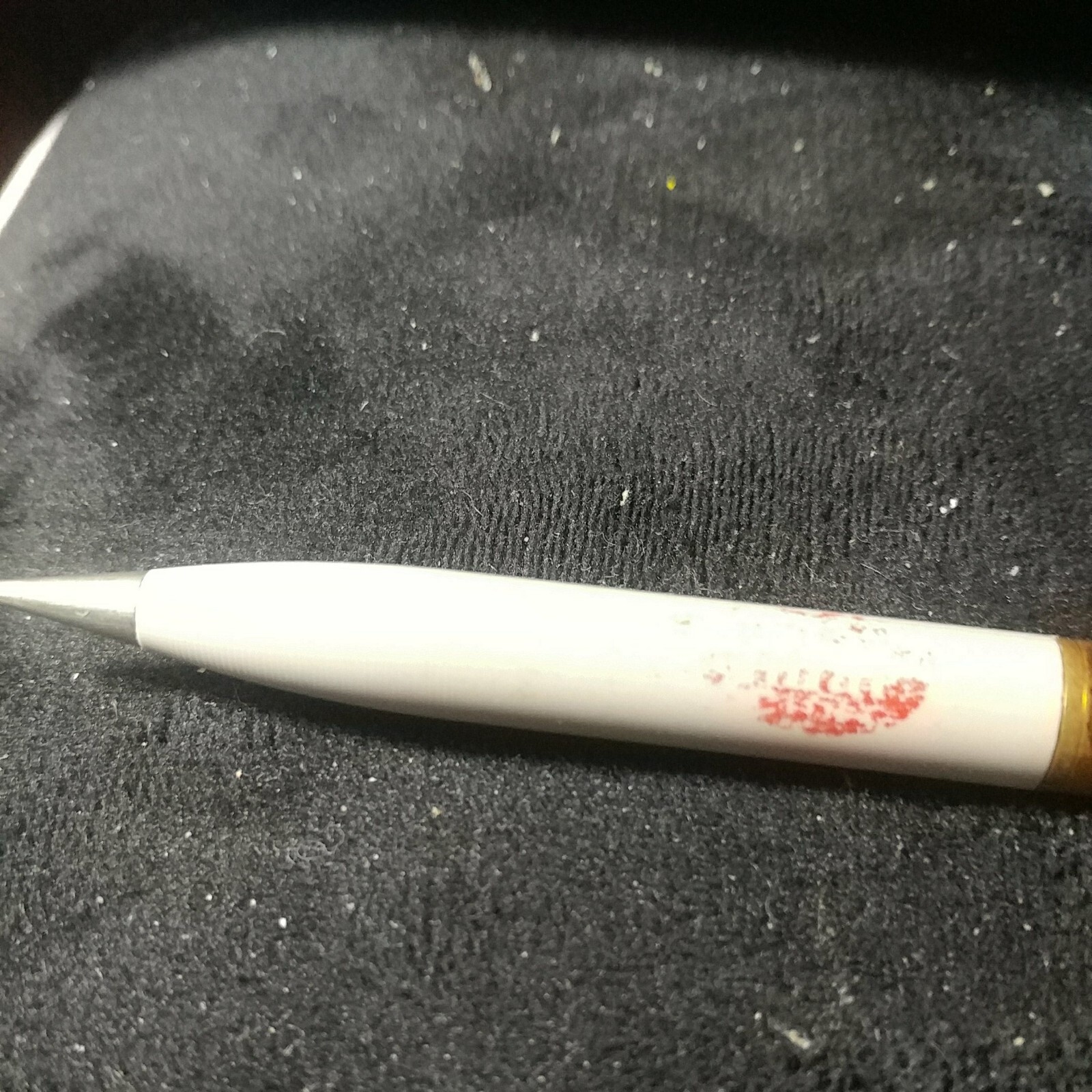 Vintage FineLine Sheaffer Mechanical Pencil White/Gold body-metal-as is