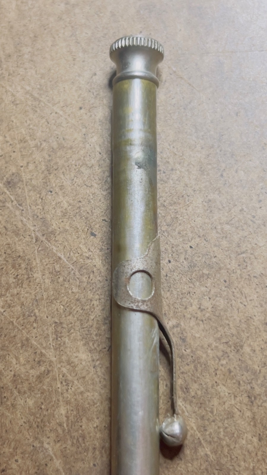 VTG 1920s/30’s Made In USA PAT’D Mechanical Pencil Silver Tone Twist Top AS IS