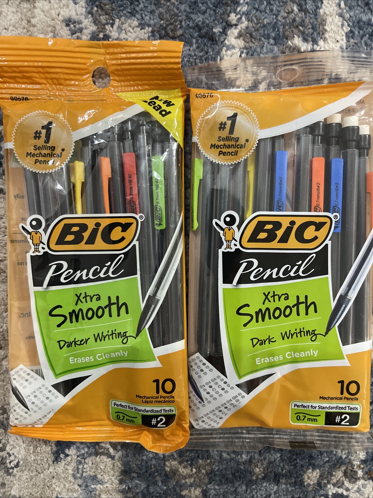 BIC Xtra-Smooth Mechanical Pencils With Erasers, Medium Point (0.7mm), 20 Count