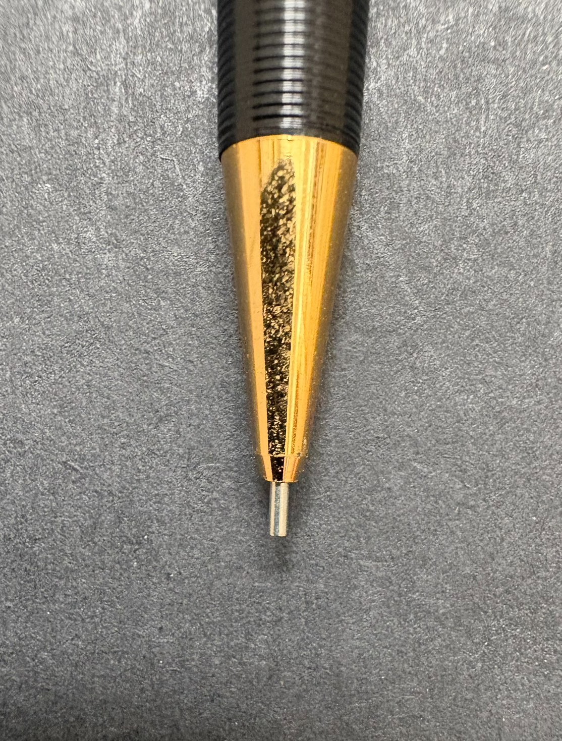 Platinum Riviere Mechanical Pencil 0.5mm Black Gold Japan NOS Deadstock Sticker