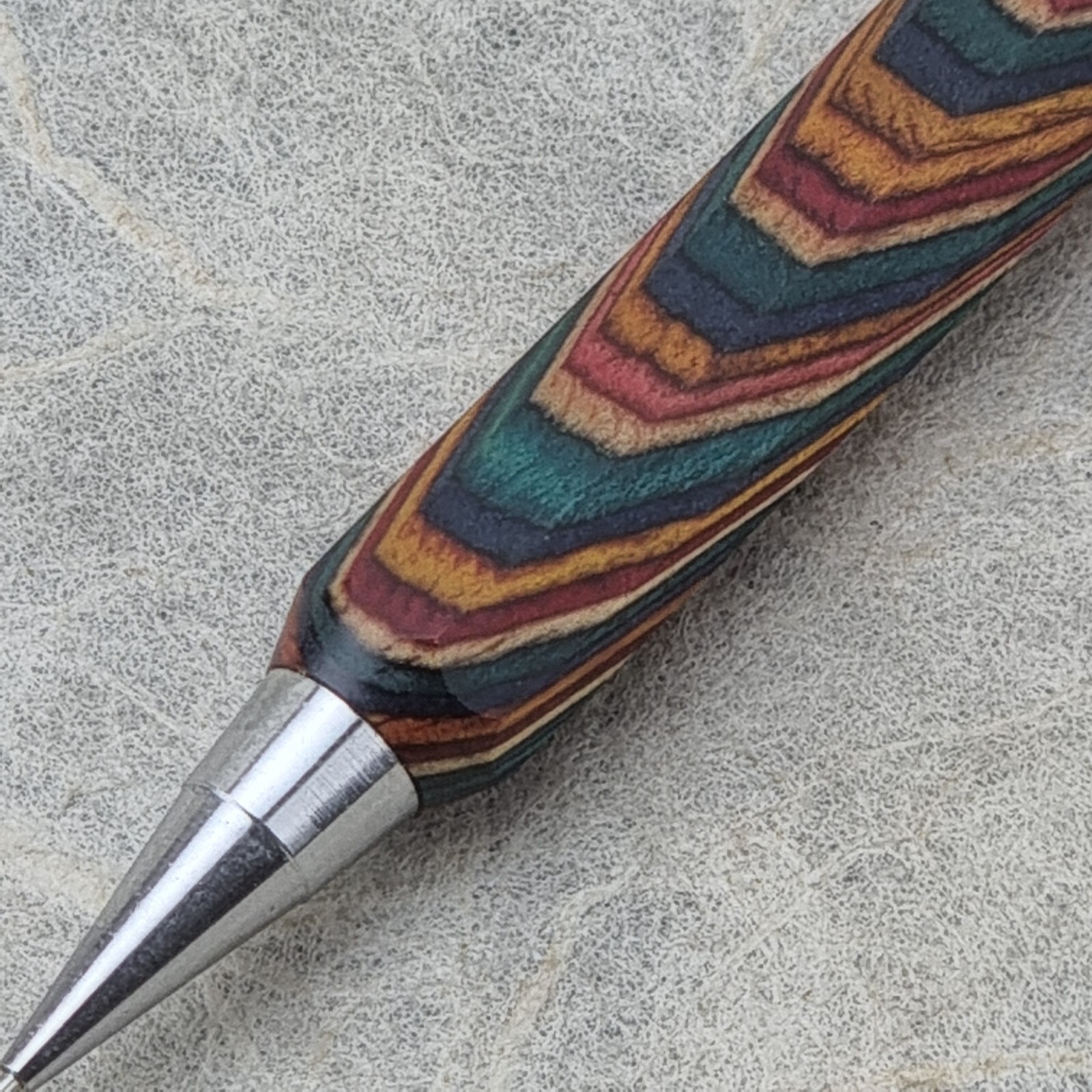 Hand Crafted Pentel P-205(0.5mm) Mechanical Pencil with Octagonal Wood Barrel