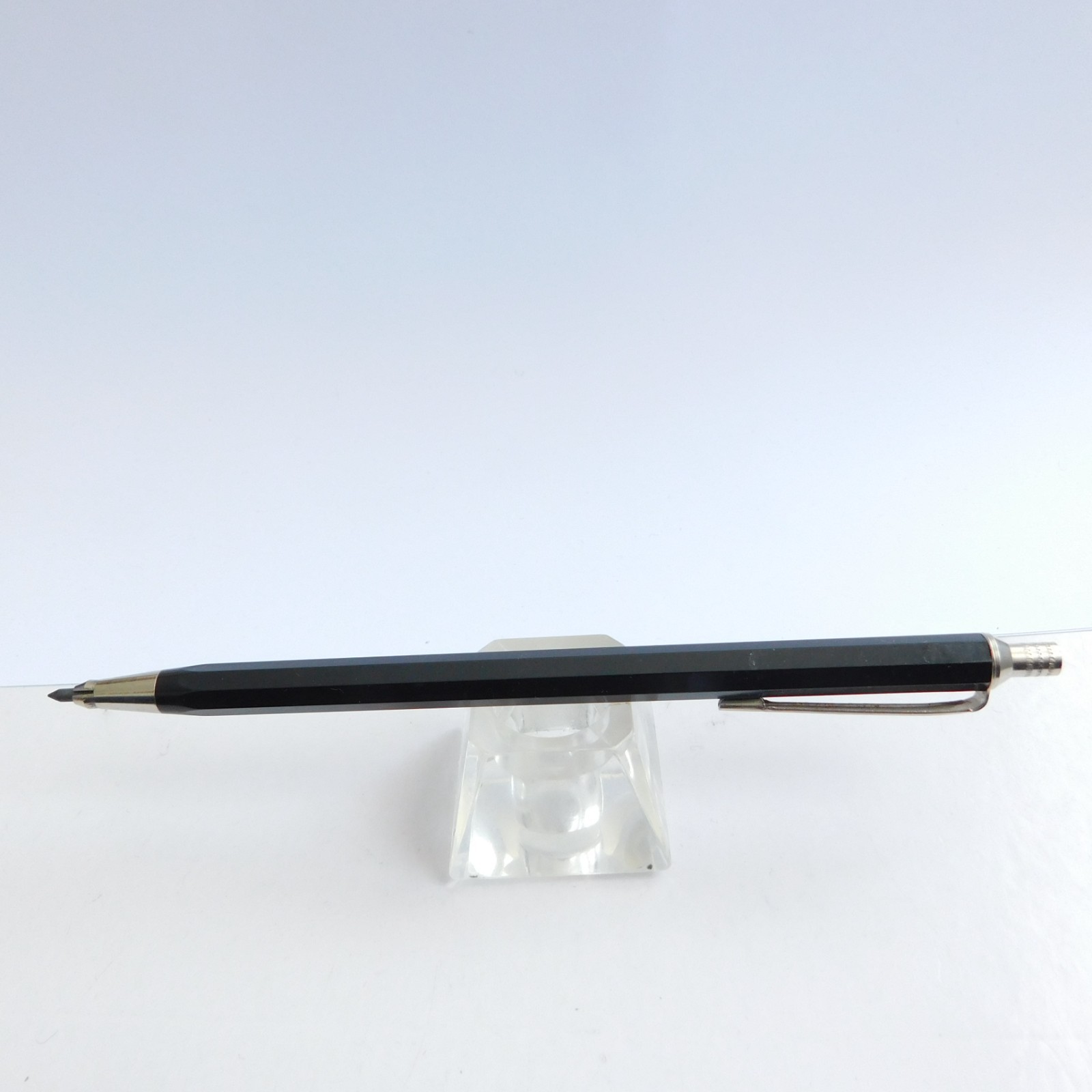 Vintage HAUSER TS 41 Black/Chrome Trim Mechanical Pencil 2 mm Germany 1970s