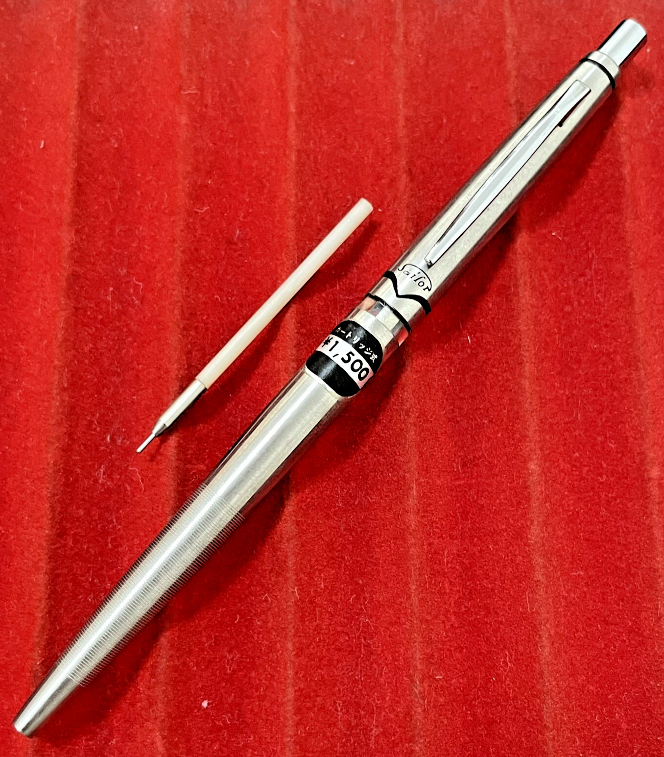 Sailor Cassette Mechanical Pencil Stainless Steel Etched Made in Japan