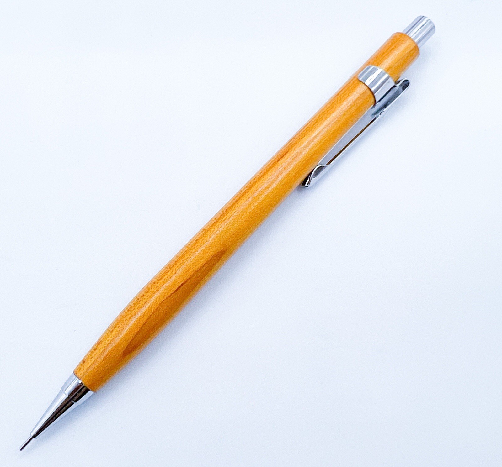 New Maple Wood MECHANICAL PENCIL 0.5mm Push Drafting Fully Functional