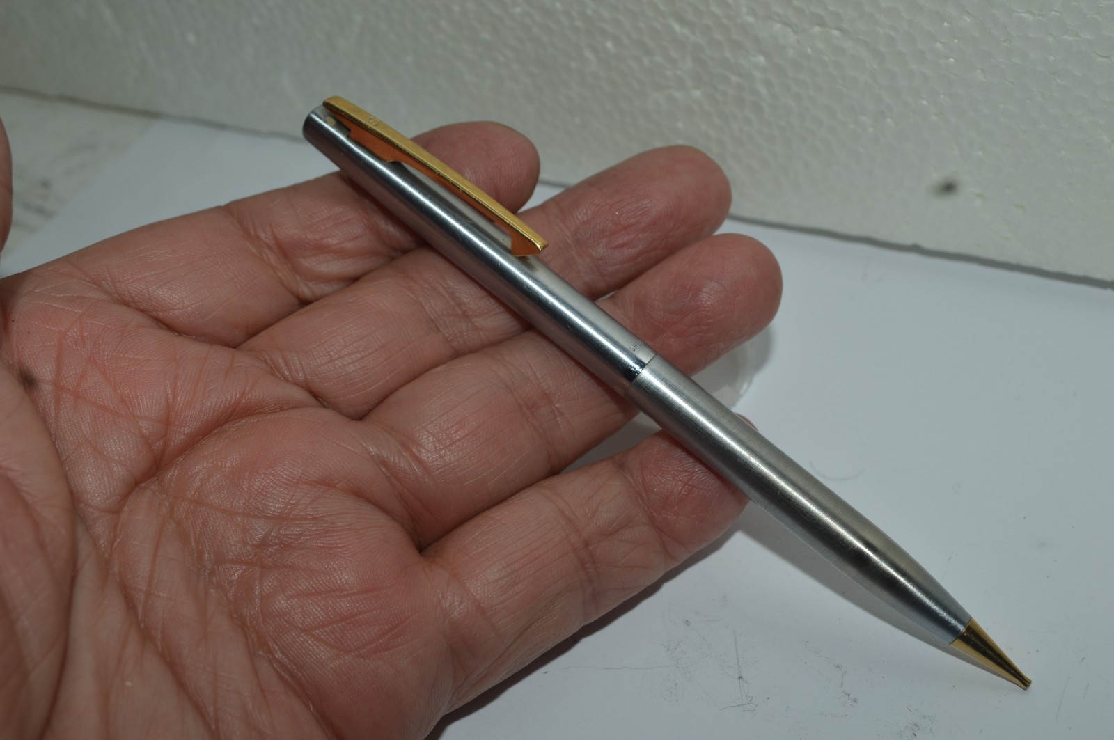 Sheaffer STYLIST Mechanical Pencil 0.9mm Brushed St Steel GT USA Made 1960’s